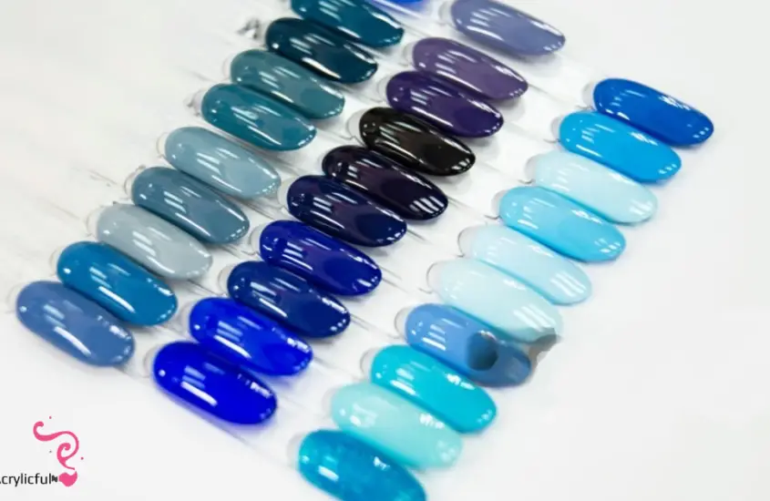 Dive into the Spectrum: 15 Different Shades of Blue Acrylic Nails